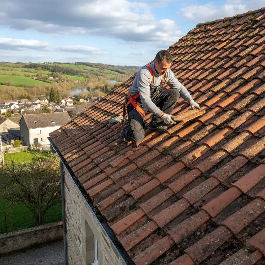 Couvreur de LRC Couvreur sur une toiture à Istres